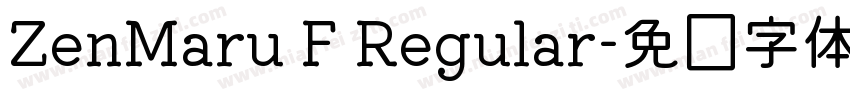 ZenMaru F Regular字体转换